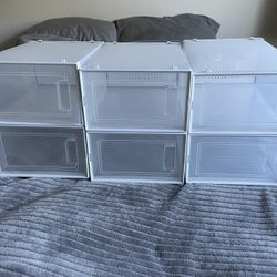 Stackable Clear Plastic Shoe Storage