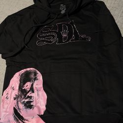 SDL Pink Rhinestone Hoodie XL