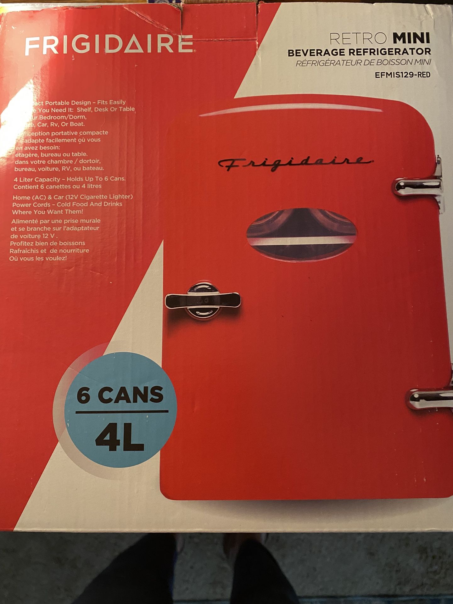 Small refrigerator for your car to hold beverages