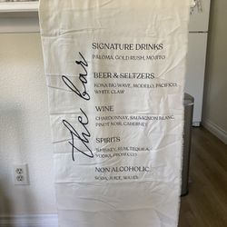Linen Bar Sign (Wedding/Party)