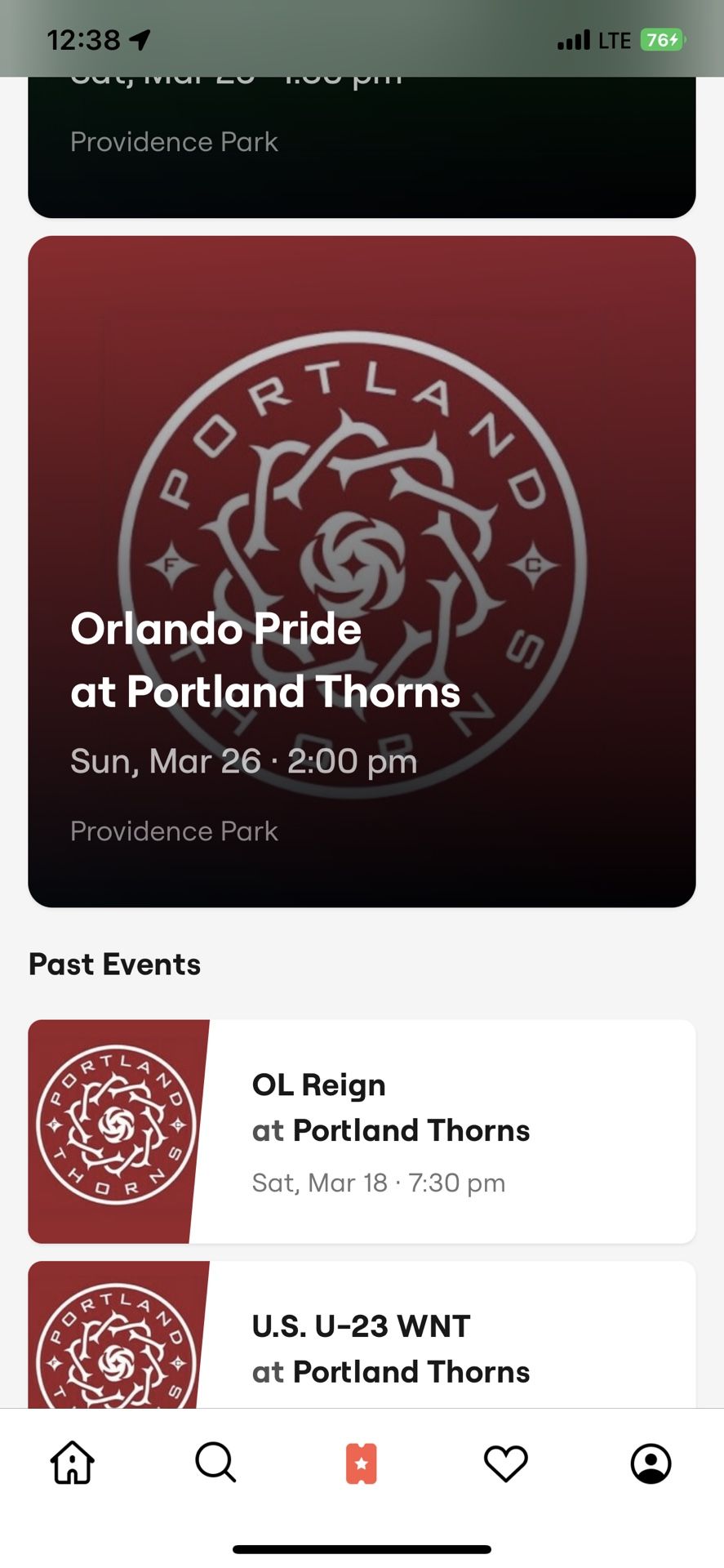 Thorns Tickets