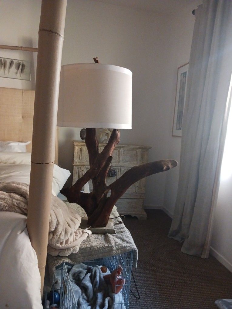 Designer's Exquisite Natural Wood Lamp