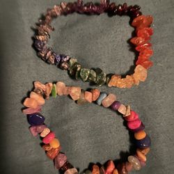 chakra chip bracelets