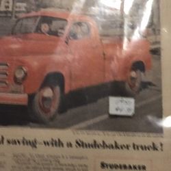 1952 Studenaker Trucks Old Advertising 