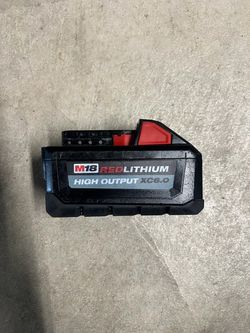 18V MILWAUKEE 6AH BATTERY