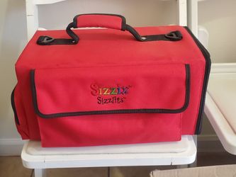 Provo Craft Sizzix Sizzlets Red Tote and Alphabet Dies Lot