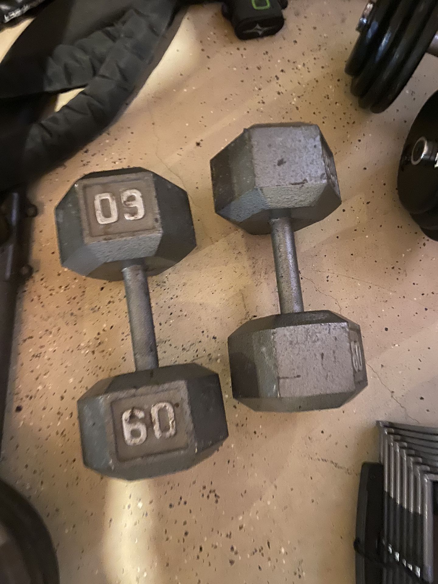 60 Lb Dumbbells
