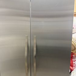 Appliances For Sale.  Pre-Owned 42” Viking Built In Refrigerator (Excellent Condition), 7.0 Cubic Ft Ice chest New In Box, Stainless GE Double Oven, 