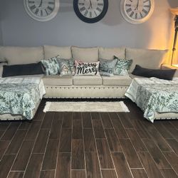 Off White Sectional Couch  