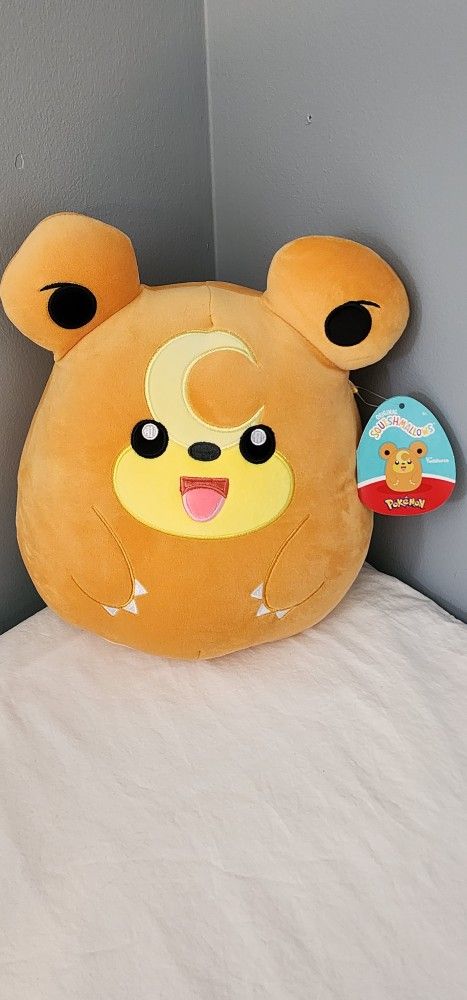 10" Teddiursa (Pokemon) SQUISHMALLOW. NWT