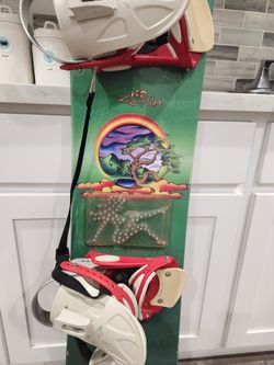 Vintage K2 Zepplin Snowboard 163 cm with Sims Bindings