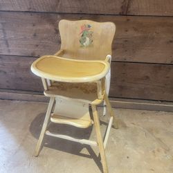 Wood High Chair