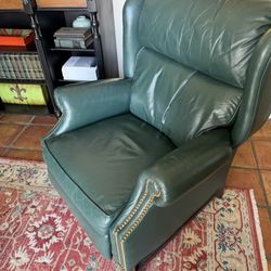 Leather Wingback Recliner