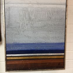 31 X 25 Abstract Oil On Wood