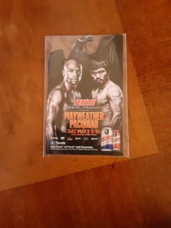 Selling Tecate Pacquiao Mayweather Fight Card