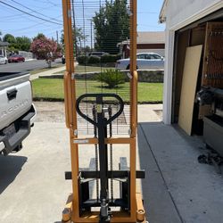 pallet stacker manual forklift
