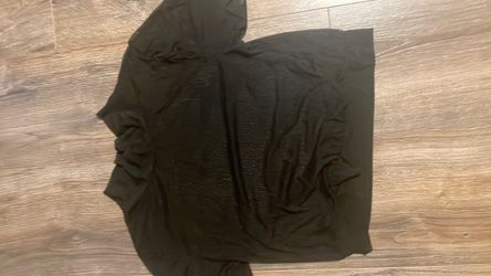 Black short sleeve mesh net shirt