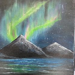Aurora Borealis Painting 