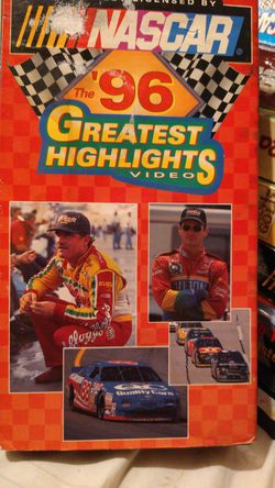 1996 NASCAR '96 Greatest Highlights VHS Tape.