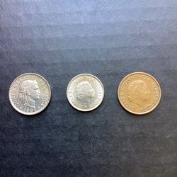 Three European Collectibles + Free 1979 Netherlands 10 Cents