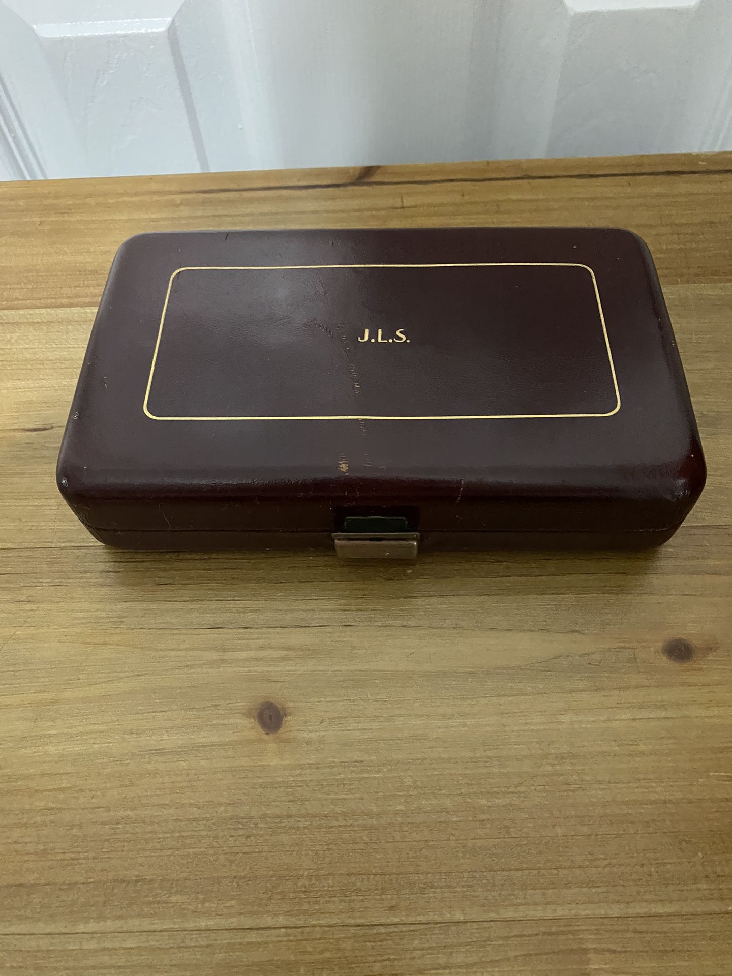 Vintage Buxton Leather Jewelry Case