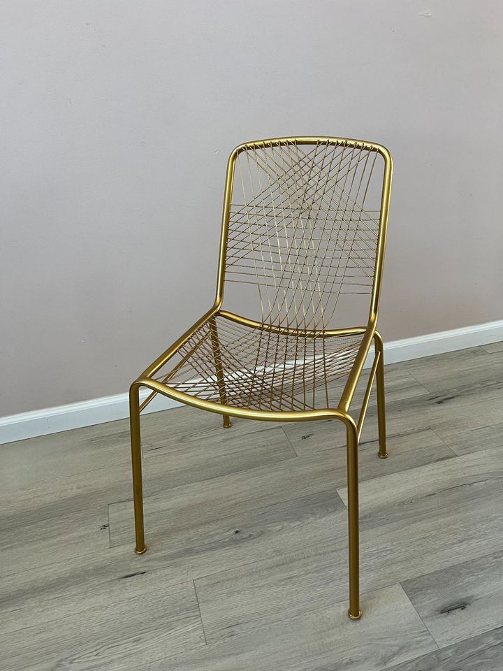 Alpha Brass Metal Chair 