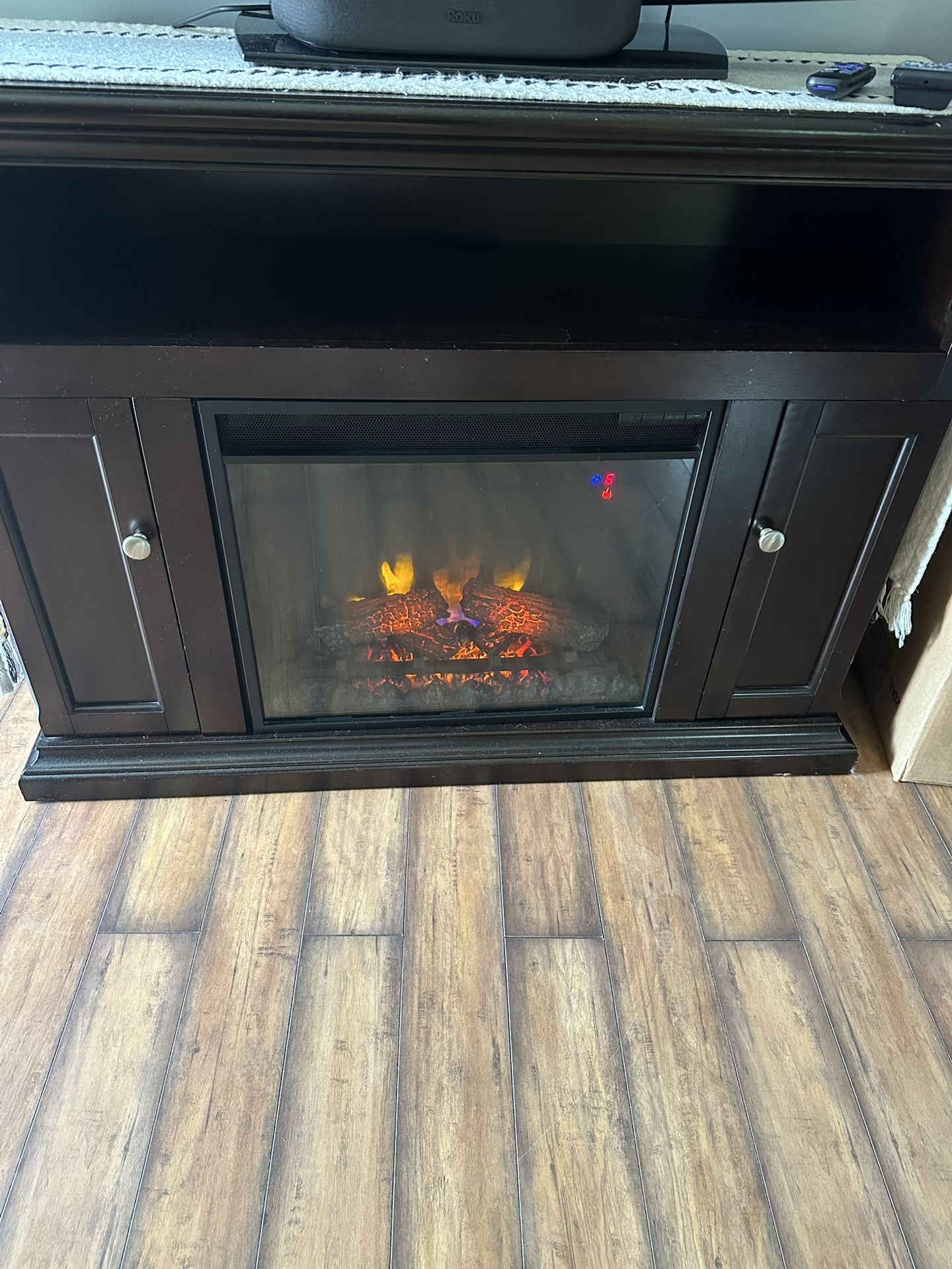 TV stand fireplace