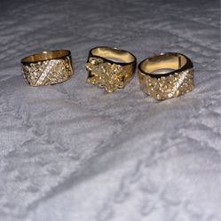 gold plated rings 