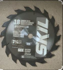 SKIL 7-1/4" 18-Tooth Carbide Circular Saw Blade
