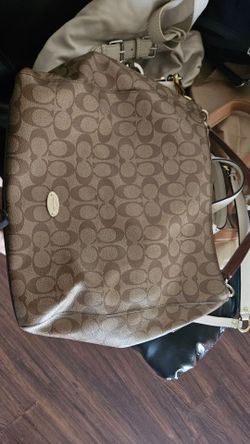Coach Signature Canvas Shoulder Bag