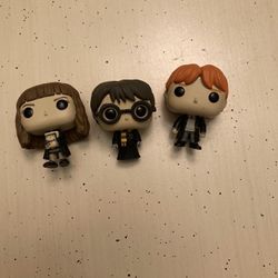  Harry, Ron, And Hermione Mini Funko Pops