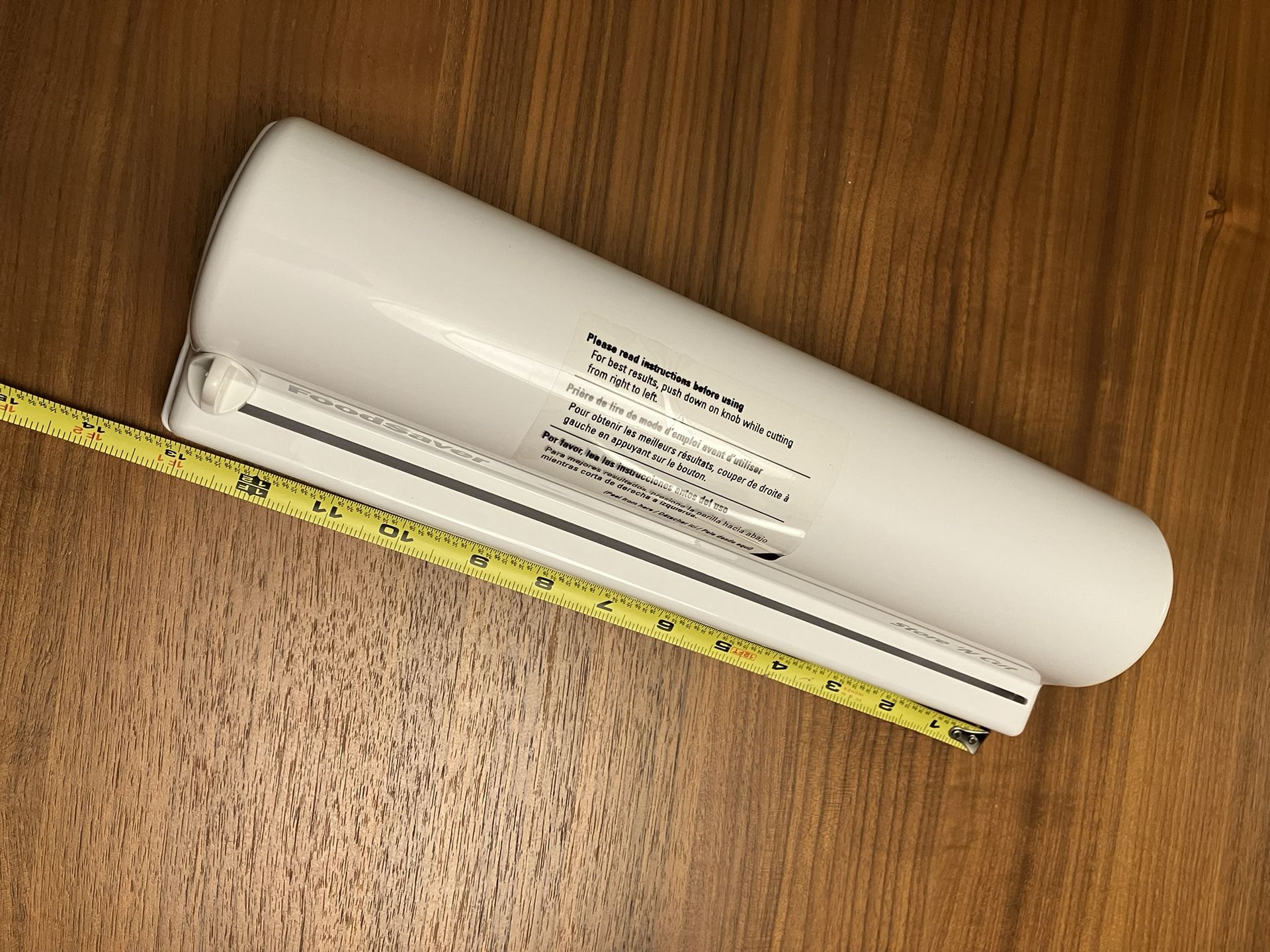 FoodSaver Store 'N Cut Plastic Food Roll Holder and Cutter, Vacuum