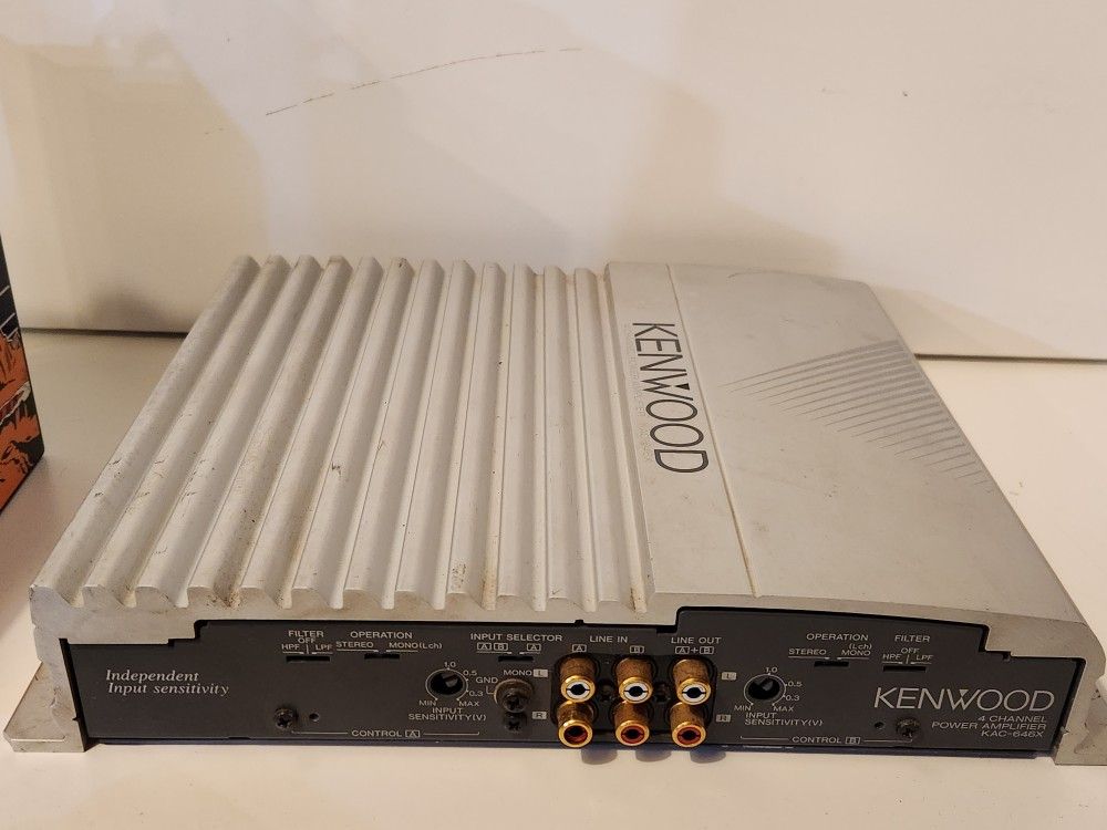 Kenwood KAC-646X Four Channel Amp Amplifier Car Audio Old School