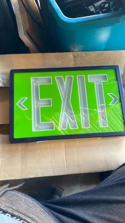 Self luminous exit sign