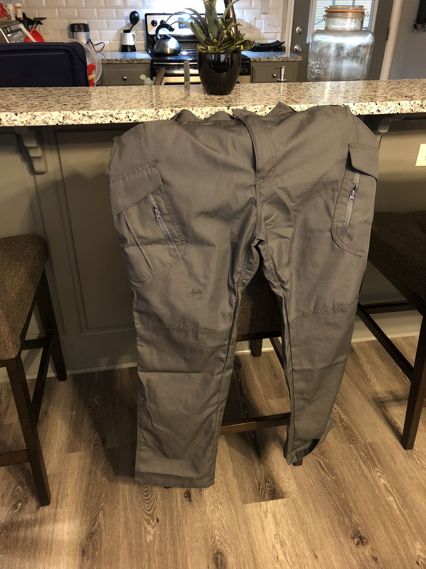 Mens Gray Tactical Pants