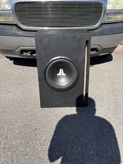 Custom ported subwoofer box with 12” sub