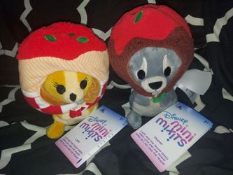 Disney Mini Mix-Its Lady and the Tramp Plush Set of (2) 70th Anniversary NWT