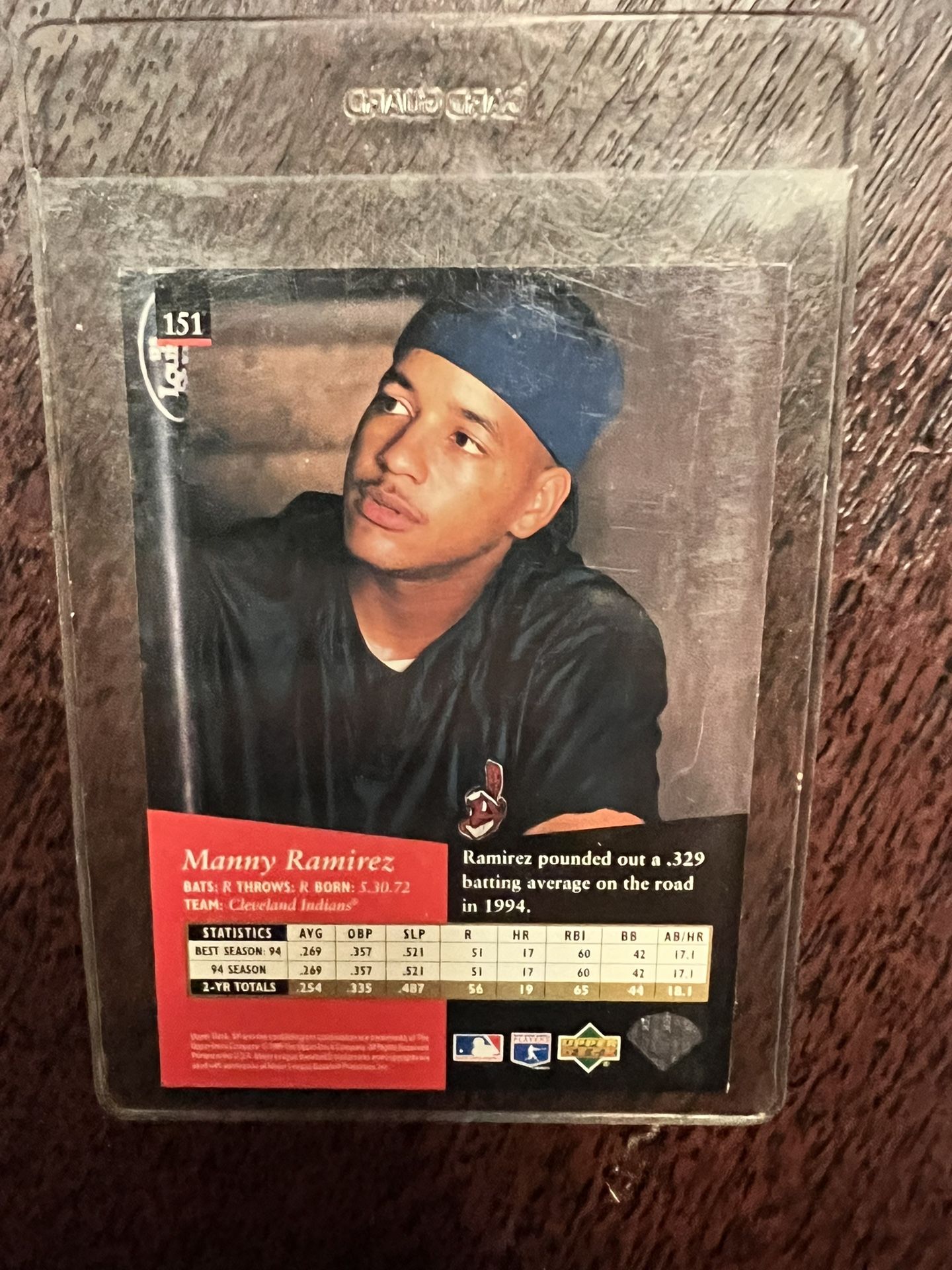 1995 Upper Deck SP Manny Ramirez Silver