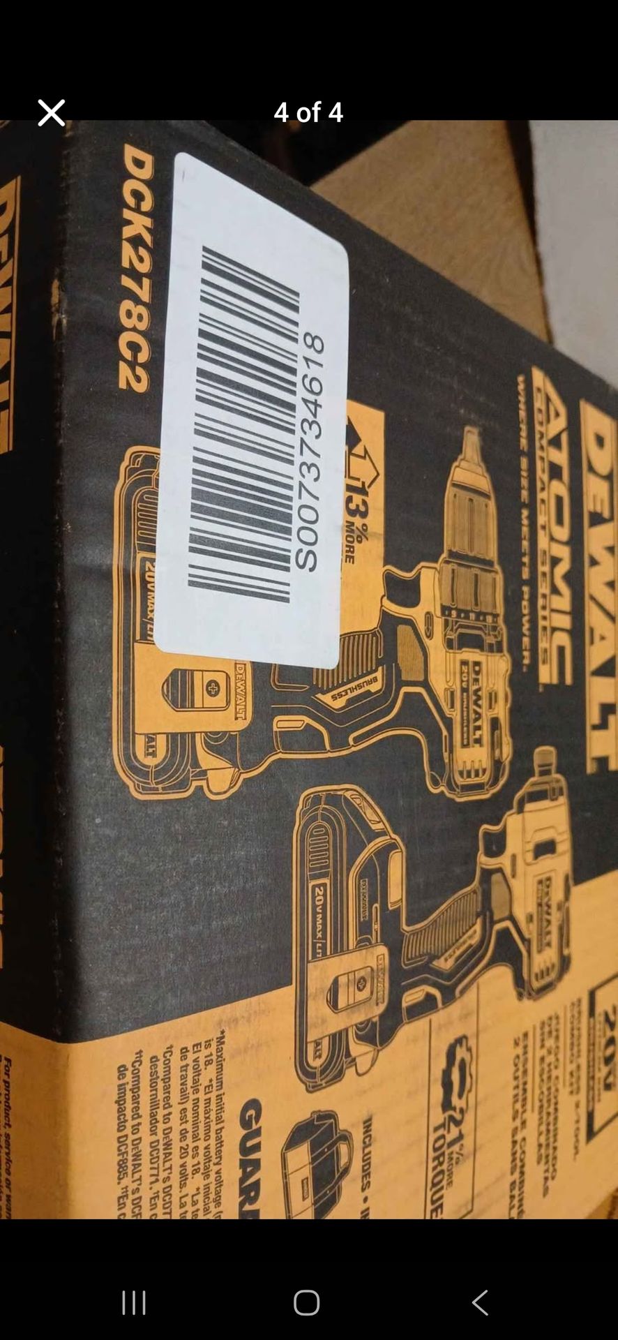 BRAND NEW DEWALT 20V MAX ATOMIC