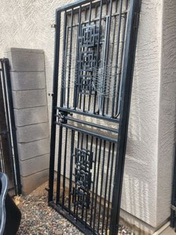 Black Wrought Iron Security Gate