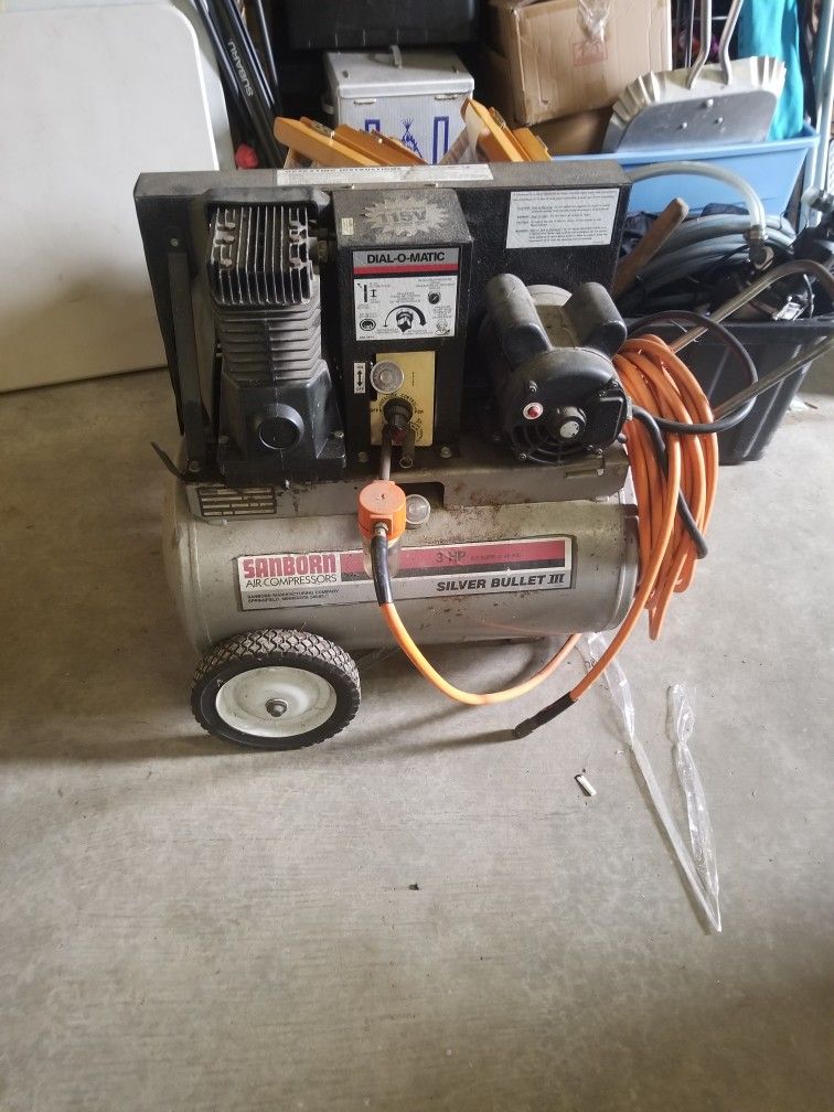 Sanborn Air Compresser Needs A Bit Work