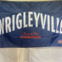 Chicago Cubs Wrigleyville Wall Flag (3’x5’)