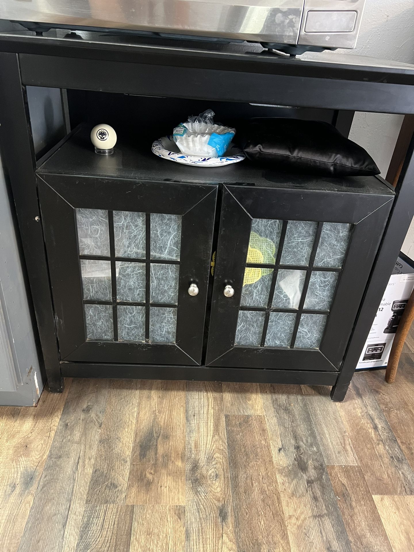Black Cabinet Table