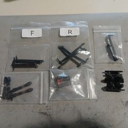 Stock spare parts scx30 Axial trail arm control arms shocks complete spare springs skid plate