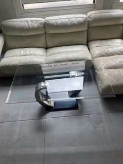 Big glass table