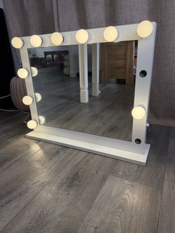 Large Hollywood Vanity Mirror with Lights — $80 OBO