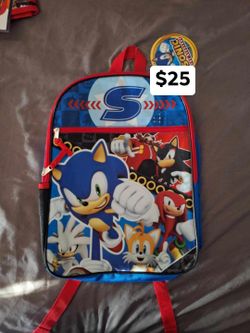 Sonic The Hedgehog 16 in. Backpack