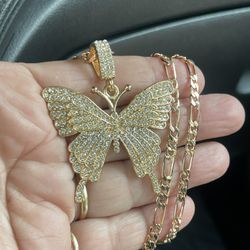 14k gold plated necklace