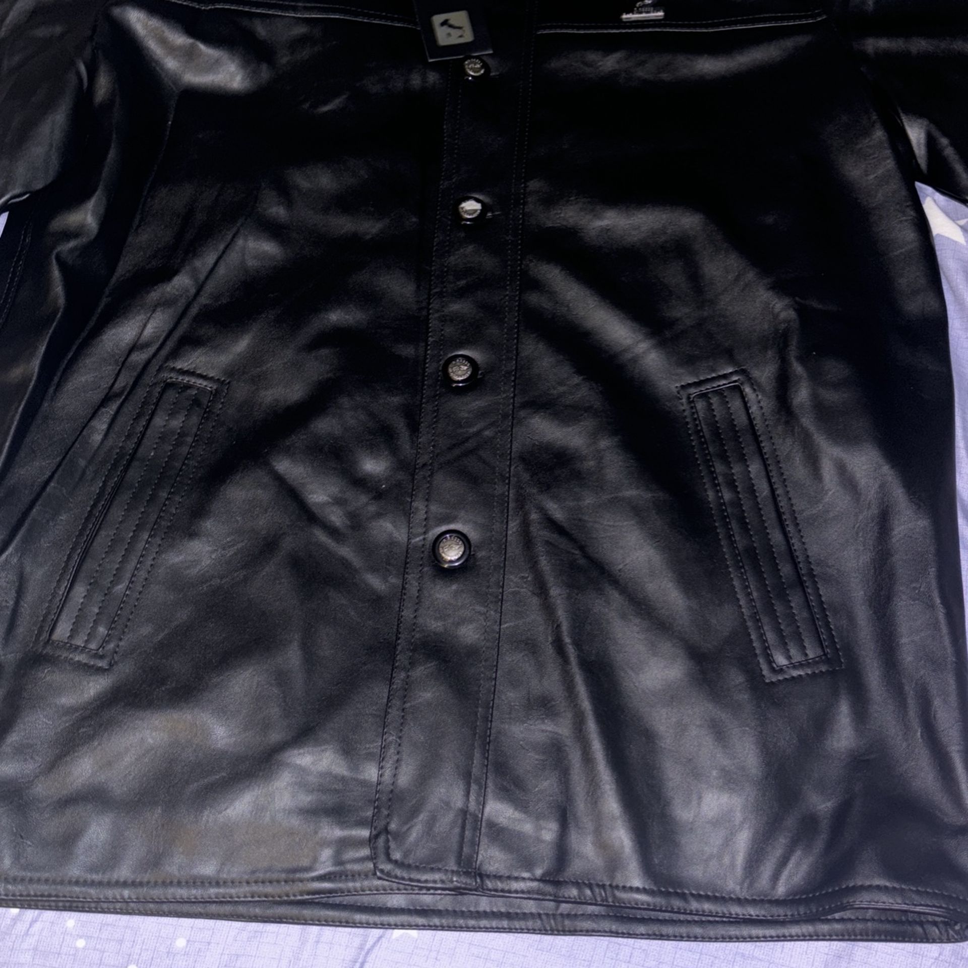 Men's Black Leather Jacket