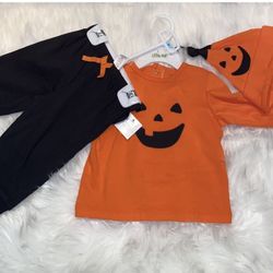 Pumpkin Outfit 3-Piece Halloween Costume Baby Infant Girls 6 Months by Little Me